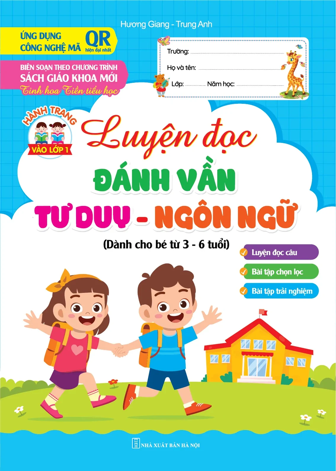 Luyện đọc Đánh vần Tư duy – Ngôn ngữ (bìa xanh) – sách giáo dục cho bé