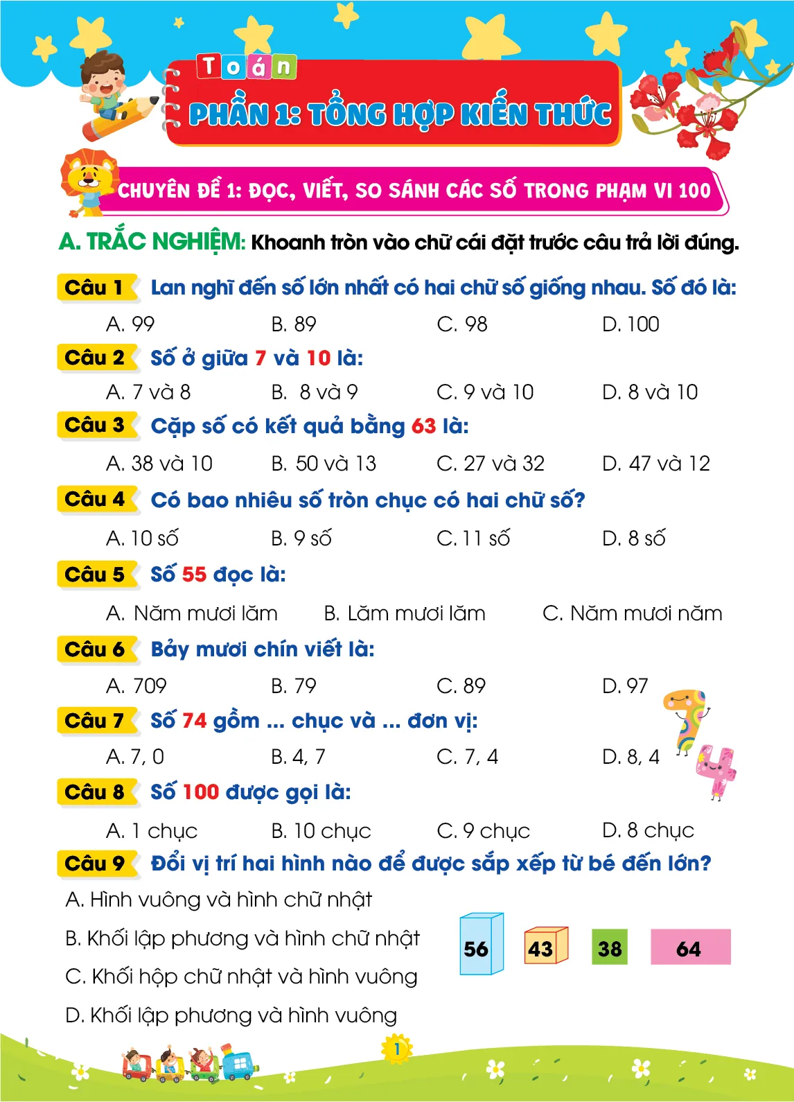 Cùng em khám phá Ôn hè Toán lớp 1 lên lớp 2 — ảnh 2