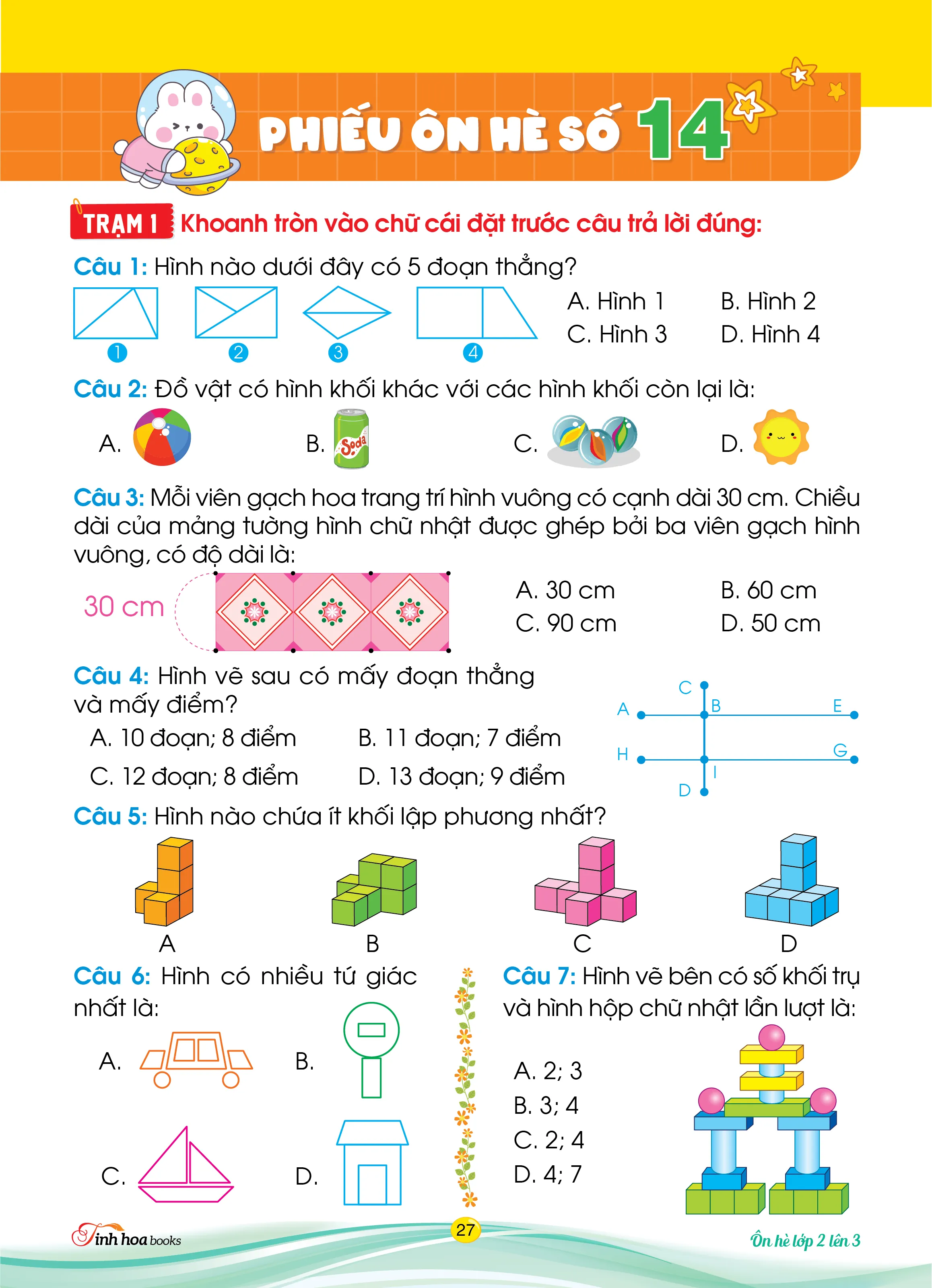 Cùng em bồi dưỡng Ôn hè Toán lớp 2 lên lớp 3 — ảnh 7