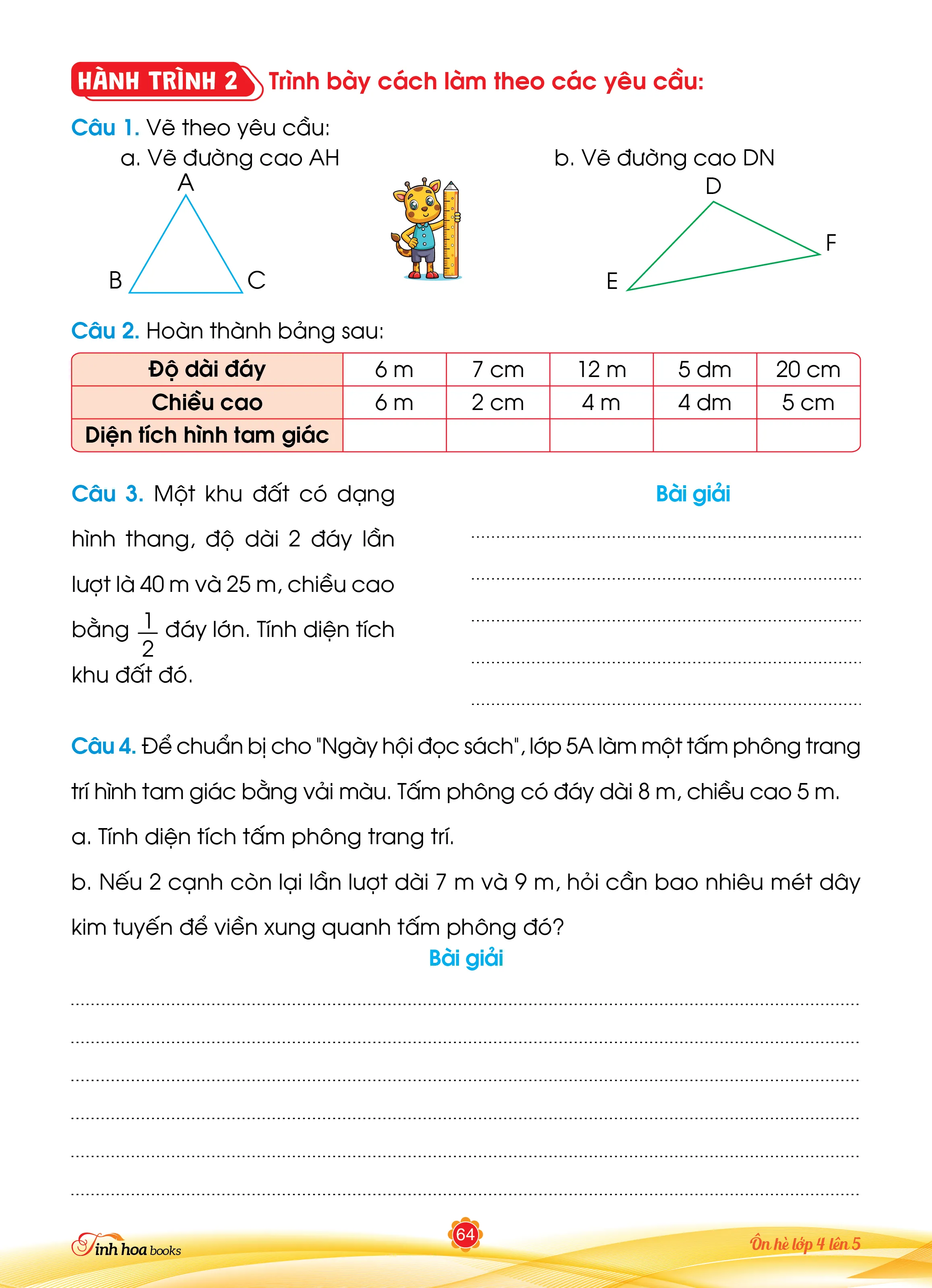 Cùng em bồi dưỡng Ôn hè Toán lớp 4 lên lớp 5 — ảnh 9