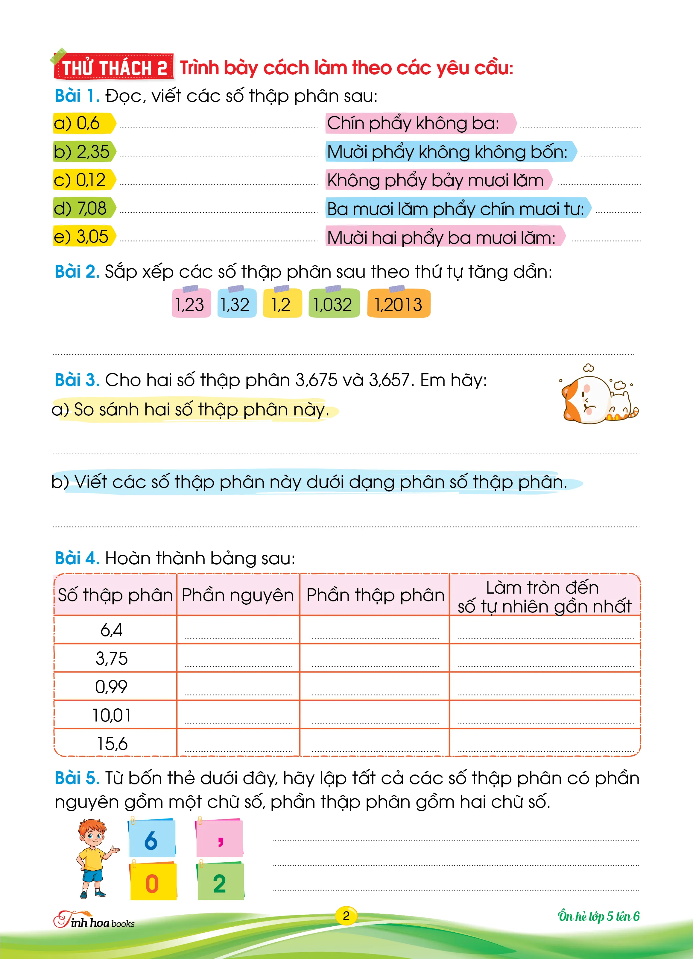Cùng em bồi dưỡng Ôn hè Toán lớp 5 lên lớp 6 — ảnh 3