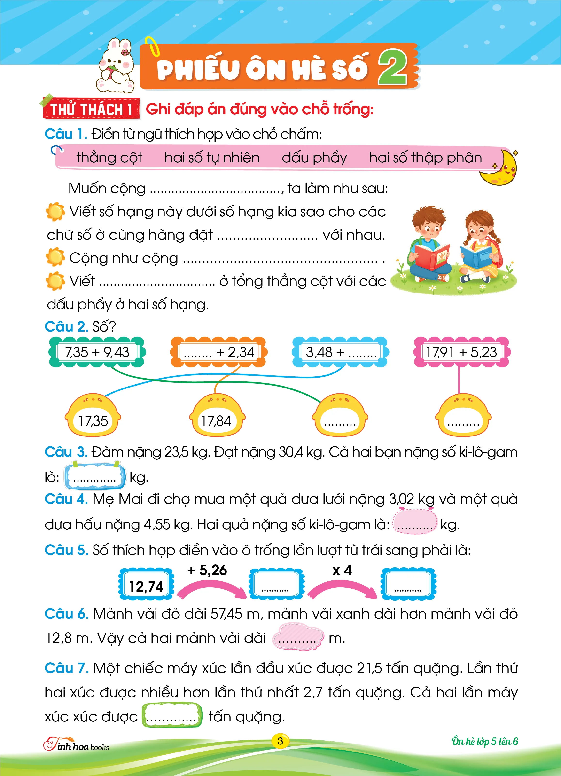 Cùng em bồi dưỡng Ôn hè Toán lớp 5 lên lớp 6 — ảnh 4