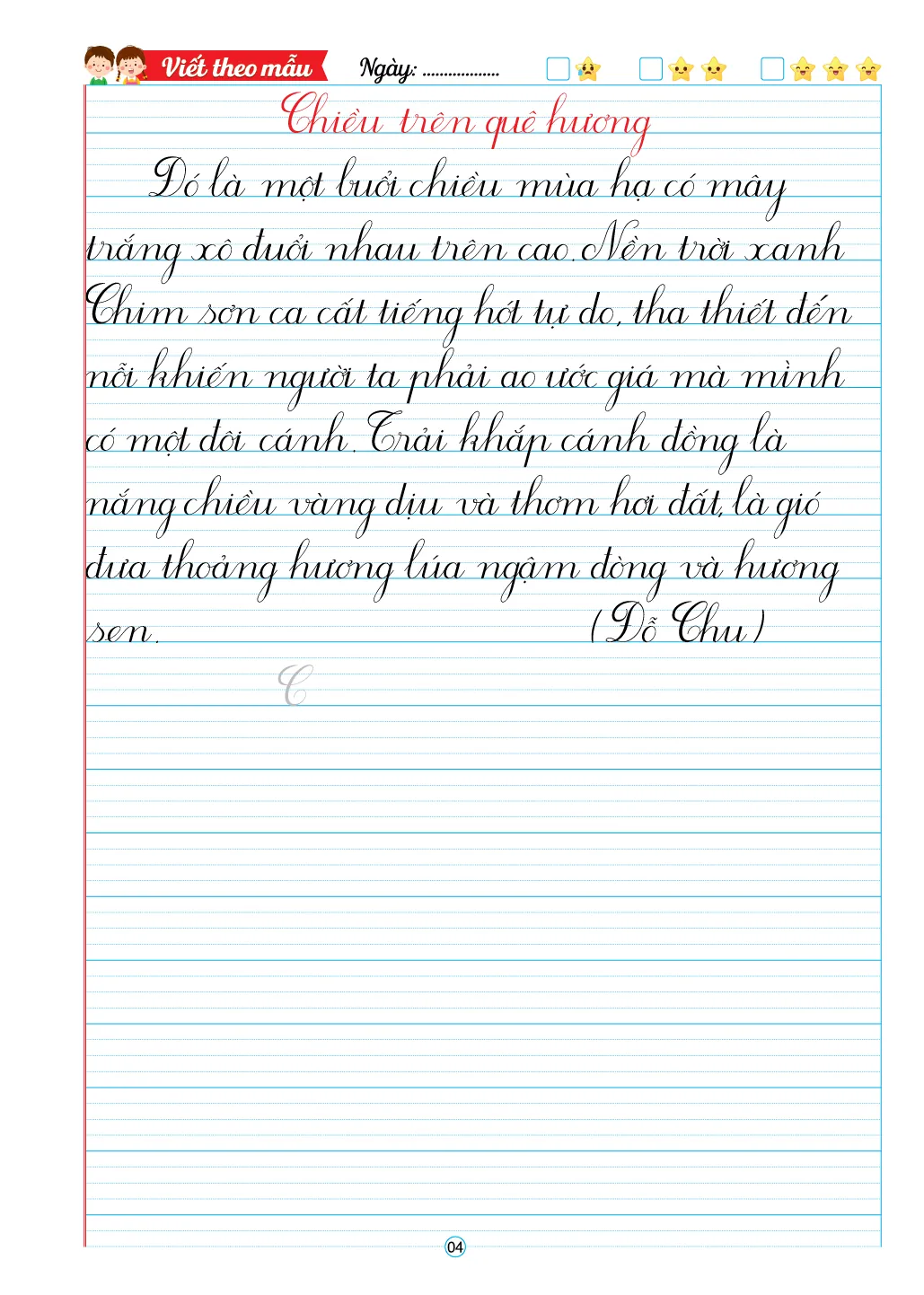 Rèn chữ đẹp Mẫu chữ nghiêng theo bài (bìa tím) — ảnh 5