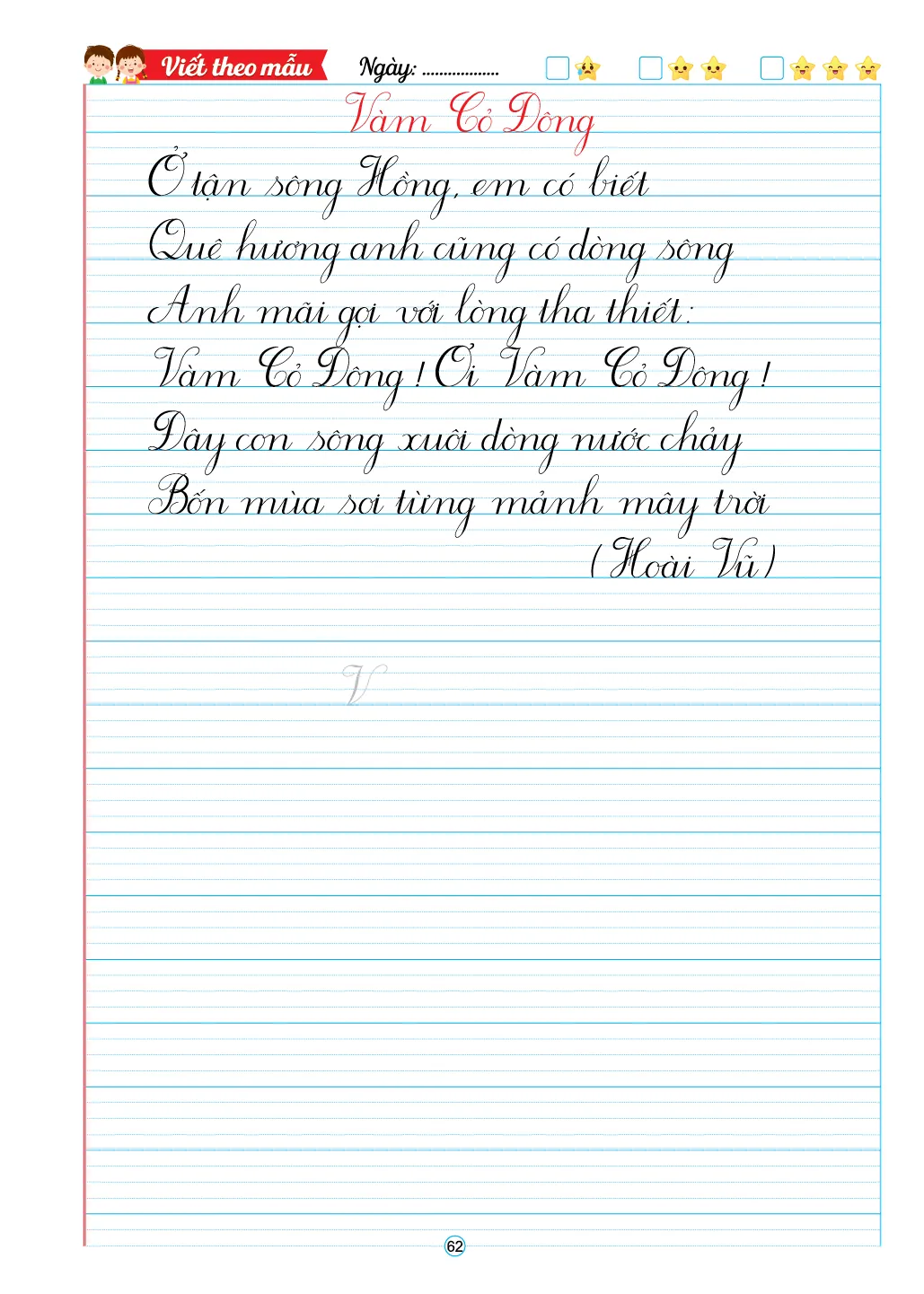 Rèn chữ đẹp Mẫu chữ nghiêng theo bài (bìa tím) — ảnh 7