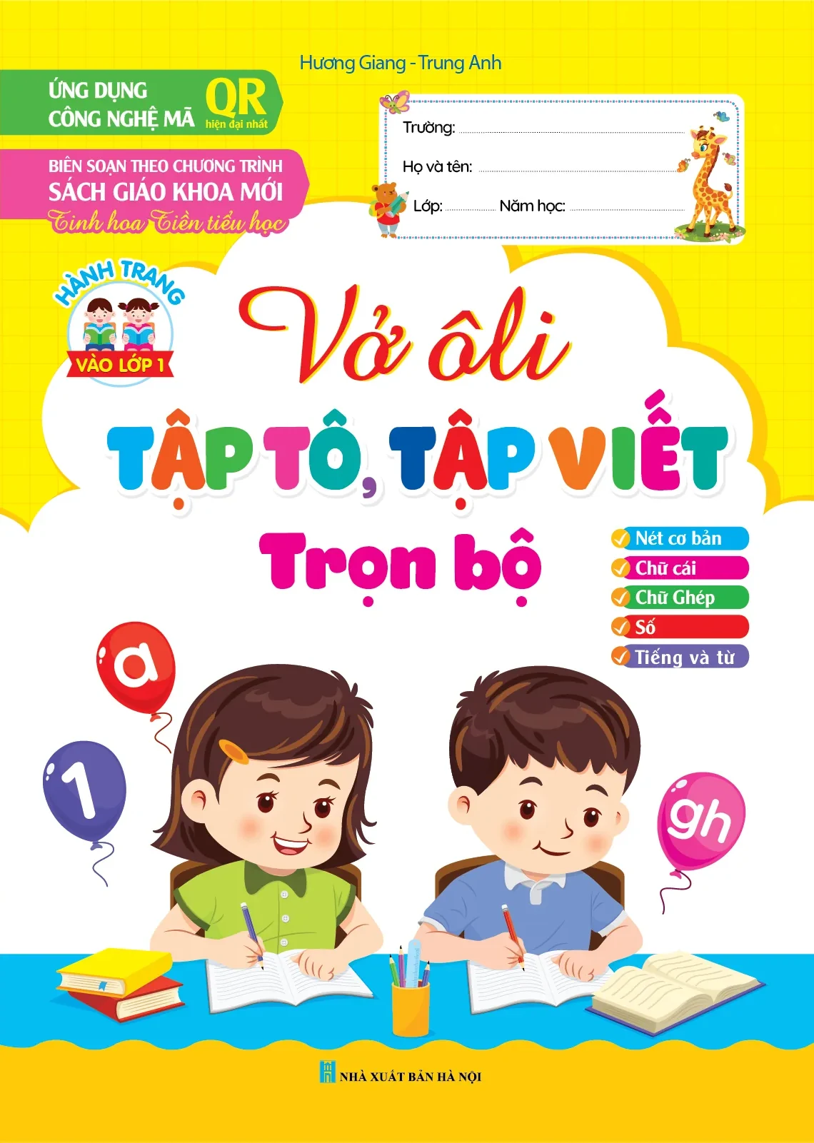 Vở ô li Tập tô, Tập viết trọn bộ – sách giáo dục cho bé