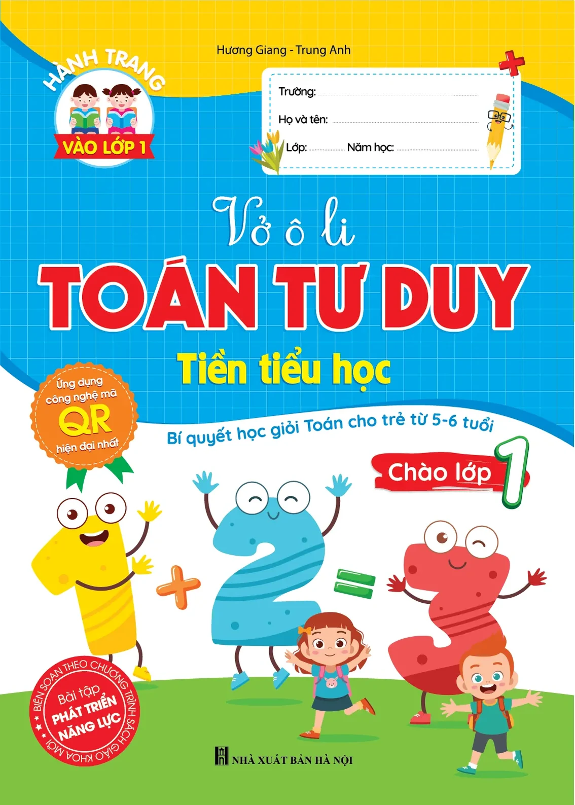Vở ô li Toán tư duy Tiền tiểu học (bìa xanh) – sách giáo dục cho bé