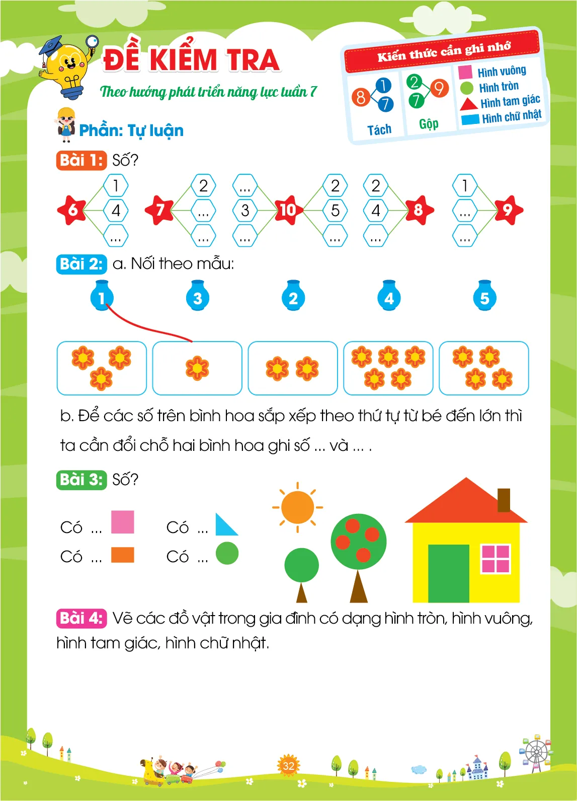 Vở ô li bài tập Toán tăng cường tập 1 (Kết nối) — ảnh 7