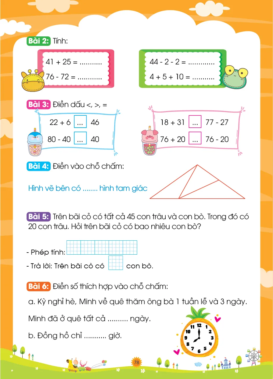 Vở ô li bài tập Toán tăng cường tập 2 (Kết nối) — ảnh 9